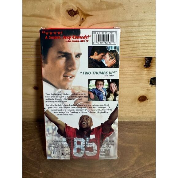 Jerry Maguire VHS Tape 1996 Tom Cruise Renee Zellweger Romance Movie - Picture 3 of 4
